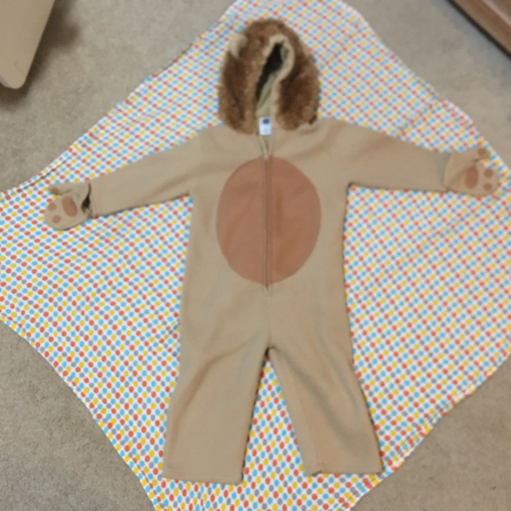 2T Cowardly Lion Costume